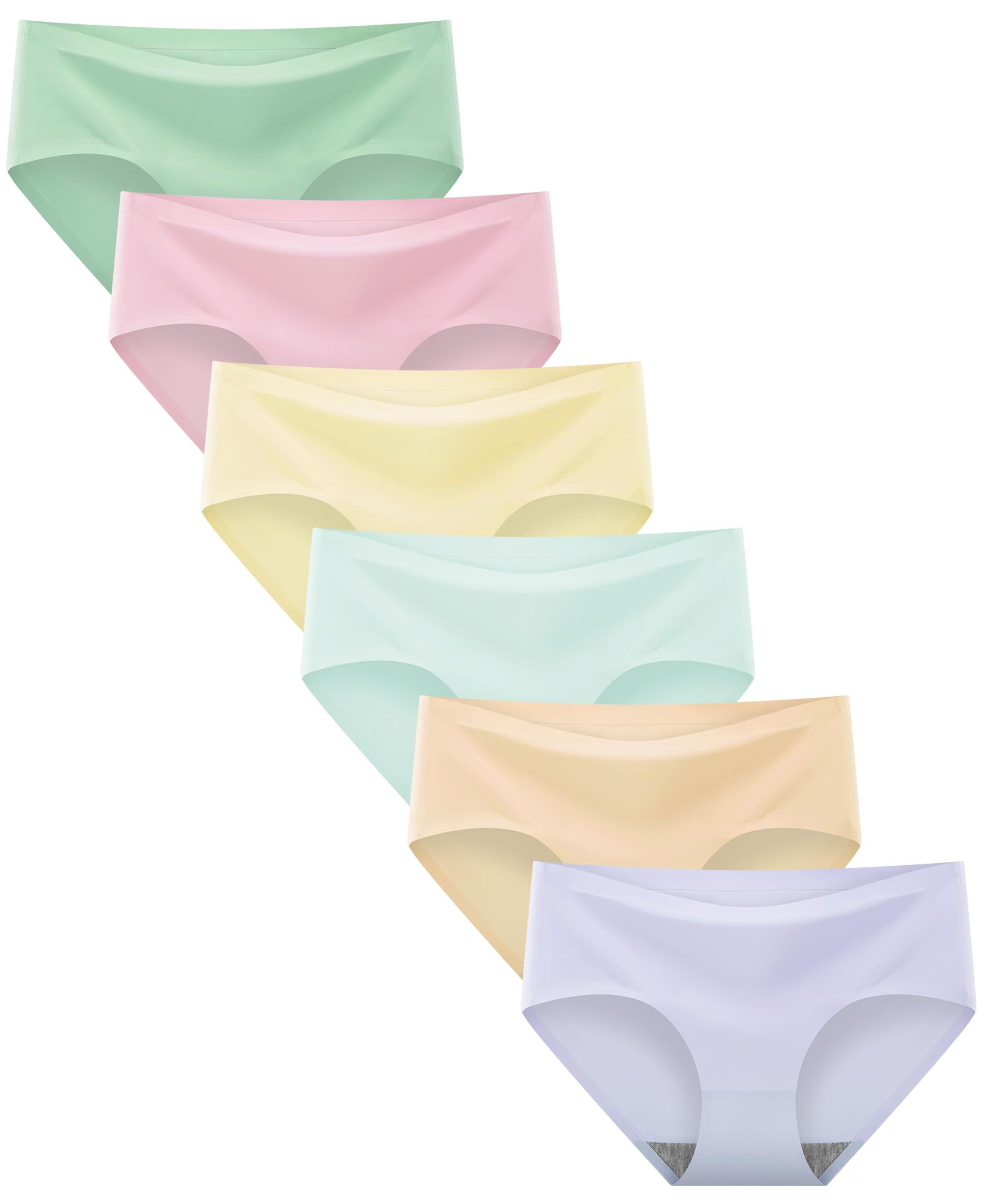 Sladatona Teen Girls Underwear Seamless No Show Big Girls Tagless Panties
