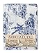 Tex family Tissu d'ameublement, grand foulard, couvre-lit, canapé, tissu Loneta Toiles de Jouy Bleu – 2 places