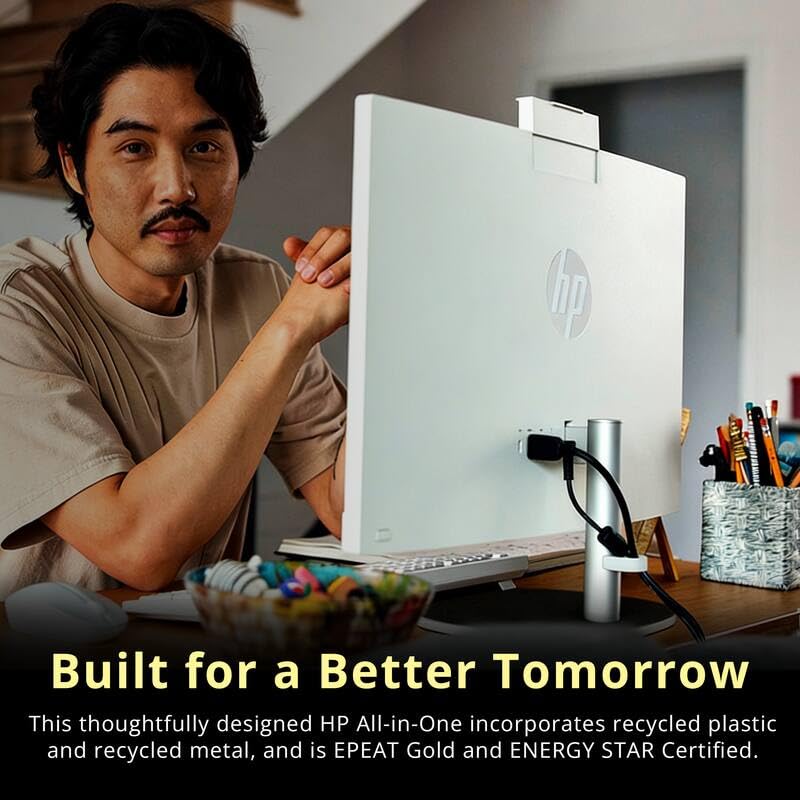 Image of cefesfy Customized All-in-One, Created Using HP 27 inch Touchscreen All-in-One Desktop Computer, AMD Ryzen AI 7 350, 32 /64GB DDR5 RAM, 2 /4TB SSD, FHD IPS Display, Wireless KB & Mouse, Windows 11 Home