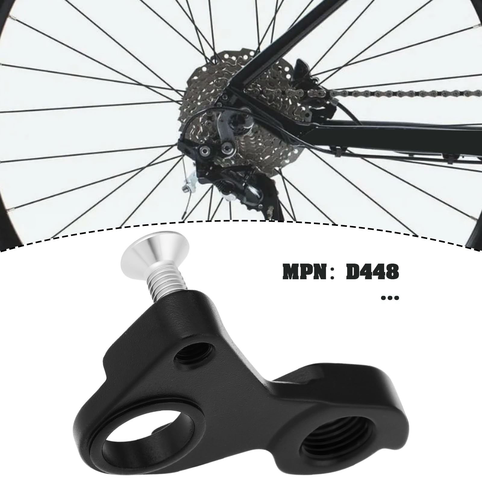 1x Patilla de Cambio D448 Compatible con Scott Aspect Compatible con Scott Scale