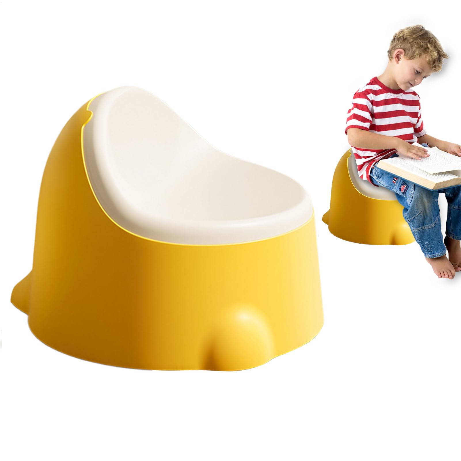 Xijobido Taburete Infantil,Asiento de Comida con Dinosaurios - Banqueta Infantil Antideslizante con Respaldo para Salón Dormitorio Aula Guardería Baño Viajes