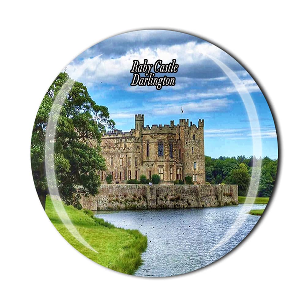 Muyu Magnet Raby Castle Darlington England Fridge Magnet Souvenir Gift Crystal Magnetic Sticker Collection