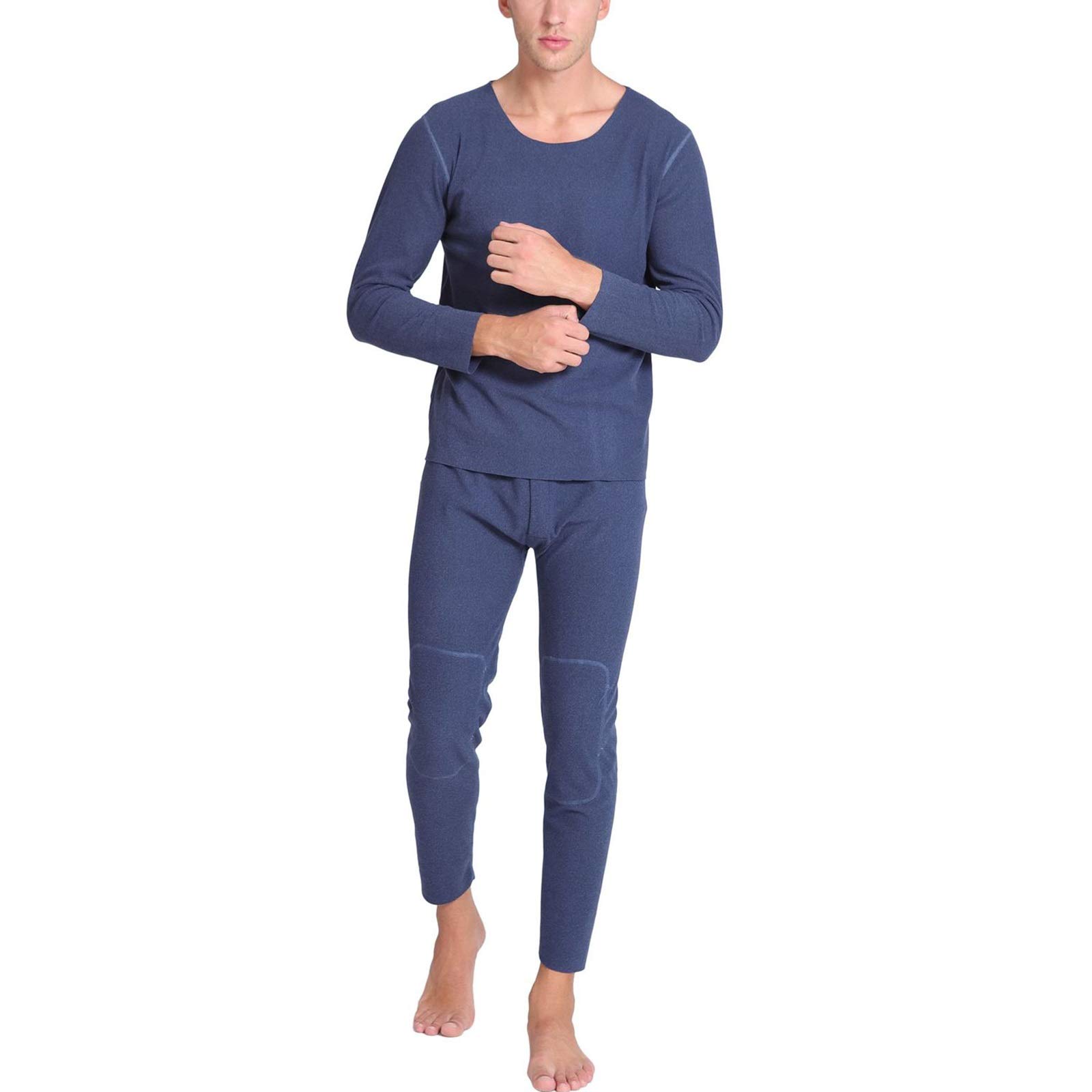 G&F Zestaw bielizny termicznej dla mężczyzn, ciepłe topy i dno, oddychające, na zimę, duży rozmiar, 3XL-8XL