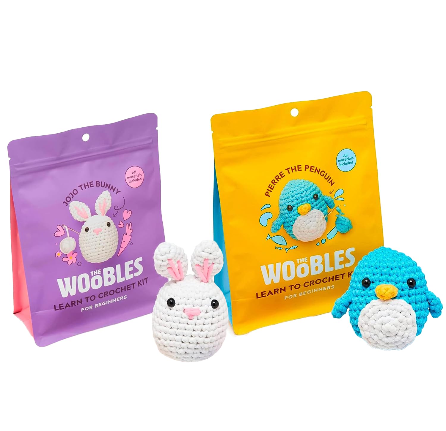 Amazon.com: The Woobles Beginners Crochet Kit with Easy Peasy Yarn