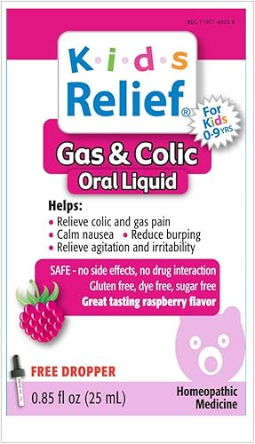 Miniatura 2 de Solución oral de gas y cólicos para niños frambuesa 085 onzas líquidas paquete de 1
