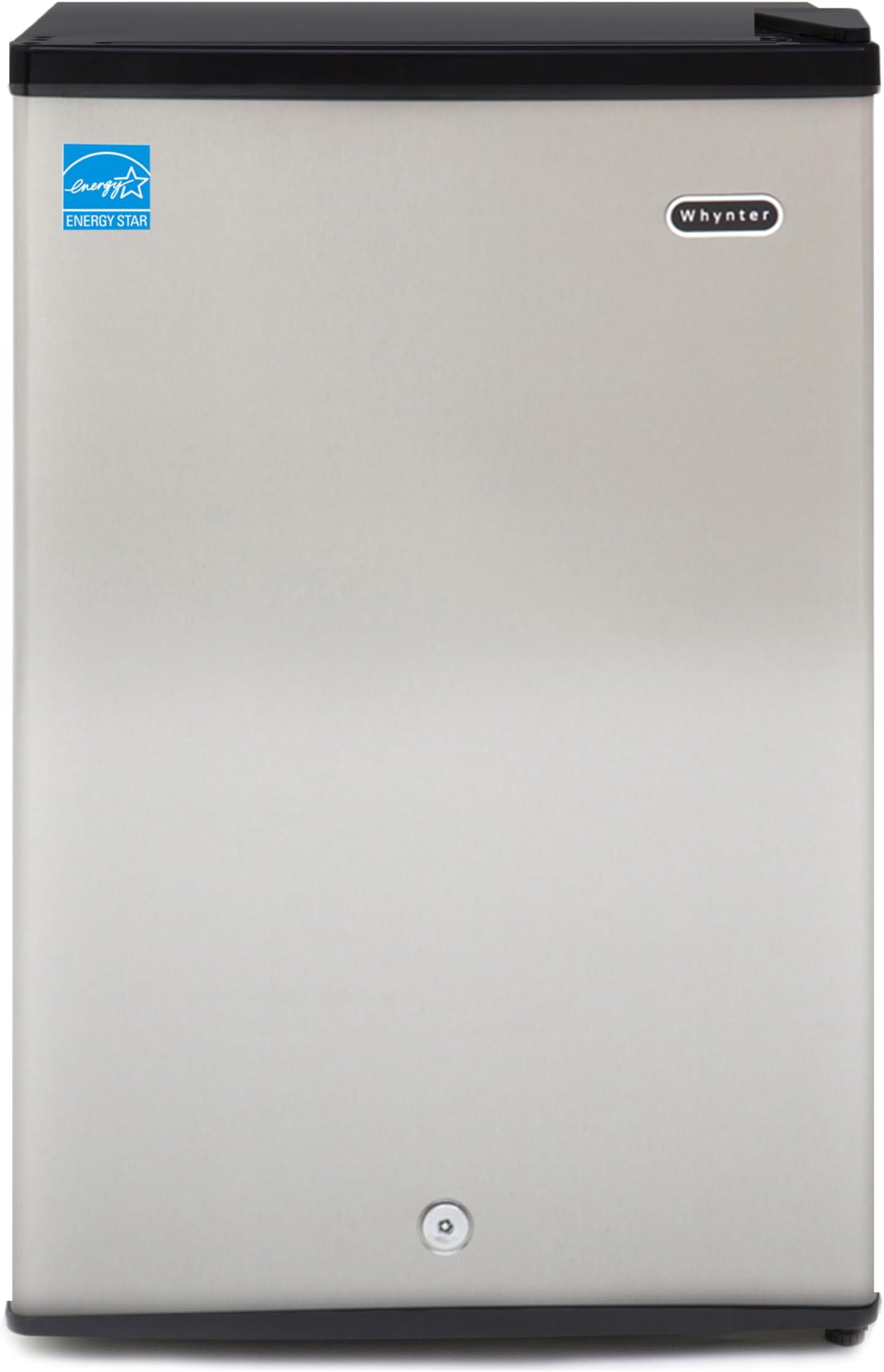 Whynter Upright Freezer with Lock, 3 Cu. Ft. Small Freezer Mini Freezer for Bedrooms, Dorms, Garages, Offices CUF-301SS, Stainless Steel, Energy Star