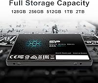 Vista 5 de Silicon Power 128GB SSD 3D NAND A55 SLC Caché Rendimiento Aumentado SATA III 2.5" 7mm (0.28") Unidad de Estado Sólido Interna (SU128GBSS3A55S25AH)