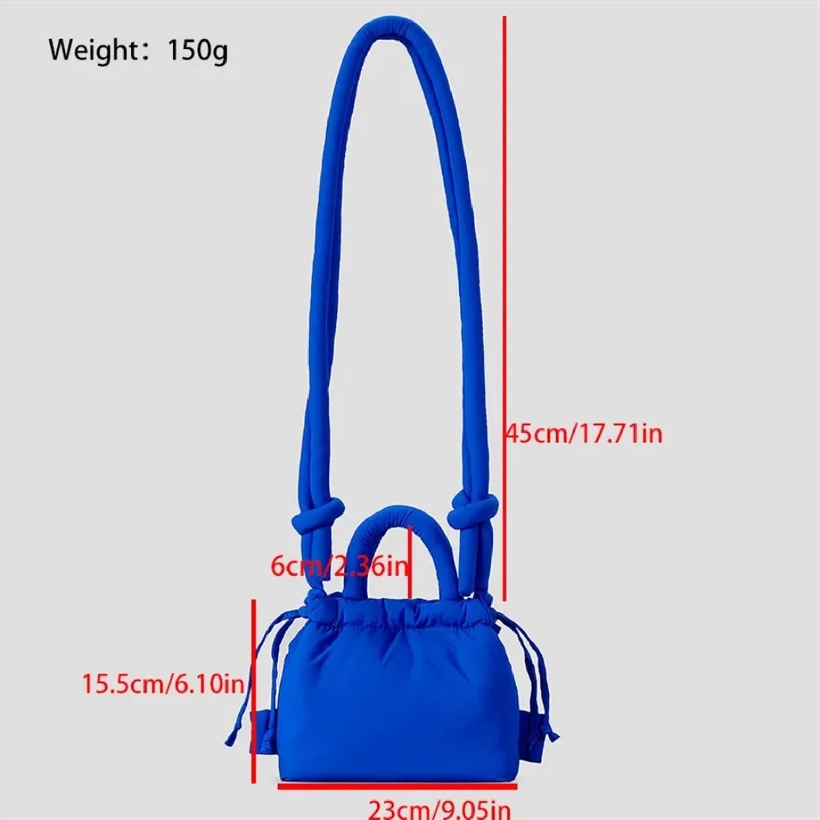 Bolso de Mano pequeño Acolchado a la Moda for Mujer, Bolsos de Hombro Acolchados de Nailon, Bolso Cruzado de algodón, Mini Bolsos de señora(Orange)