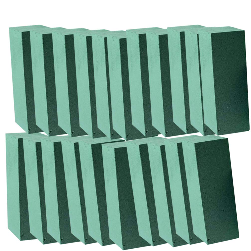 Vosarea Crafts 20pcs Flower Foam Blocks High Absorbent Artificial Floral Foam Bricks for Home Table Centerpiece Wedding Aisle Flowers Party Patio Yard Garden Decoration Dry Flowers Dry Flowers