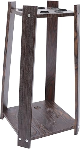 Miniatura 2 de Soporte para taco de billar con capacidad para hasta 8 palos, soporte de piso para taco de piscina, accesorios para mesa de billar, placa de