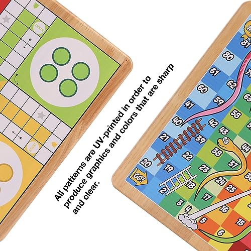 Crobyi 12 Inches Ludo Board Game + Snakes&Ladders Board Game thumb #2