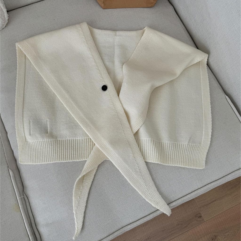 Stylish Cropped Shoulder Scarf Shawl Modern Fashion Accessory Scarf For Women Lightweight Polyester Outerwear image 3