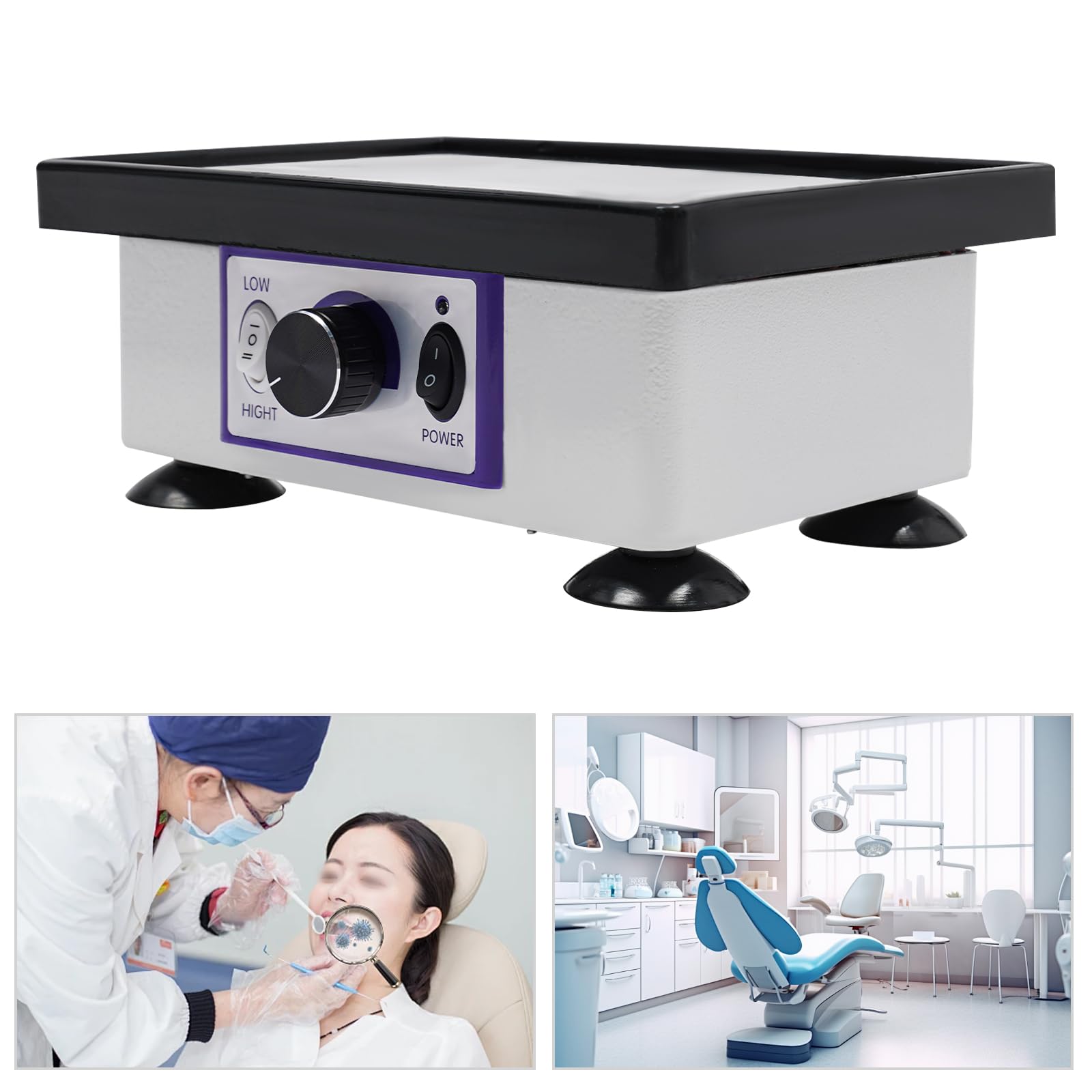 150W Dental Gipsrüttler, Square Rüttelplatte klein, 220V Dentalrüttler, Gipsrüttler gips, Lab equipment vibrator für Zahnkliniken, Krankenhäusern