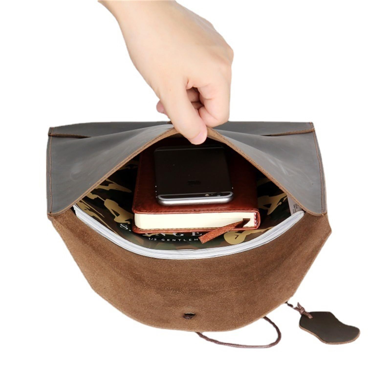Portafoglio for contanti con busta in pelle, cartella portadocumenti in pelle, custodia for busta in pelle Borsa for documenti A4 in pelle Valigetta con pochette Borsa dati verticale in pelle Borsa fo