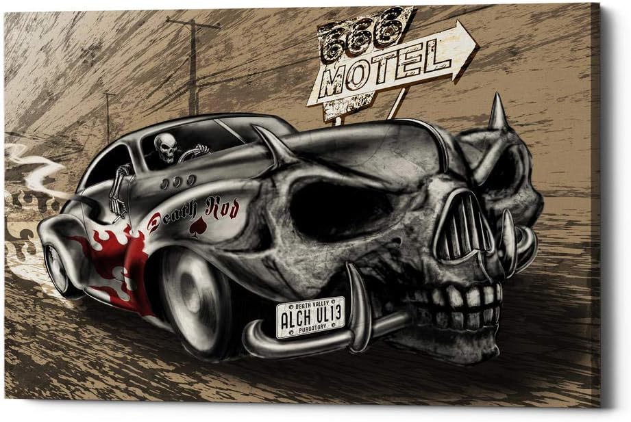 Epic Graffiti 'Deathrod' by Alchemy, Canvas Wall Art, 18"x26"