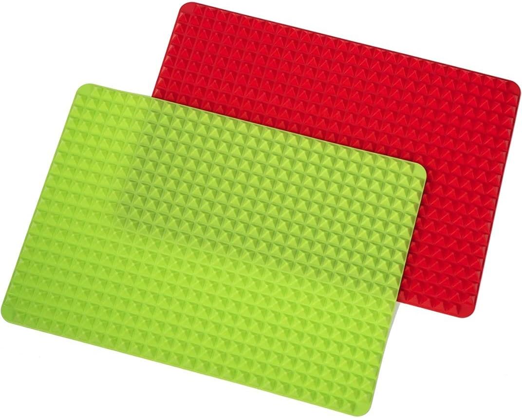 2PCS Silicone Pyramid Baking Mat Silicone Baking Trays