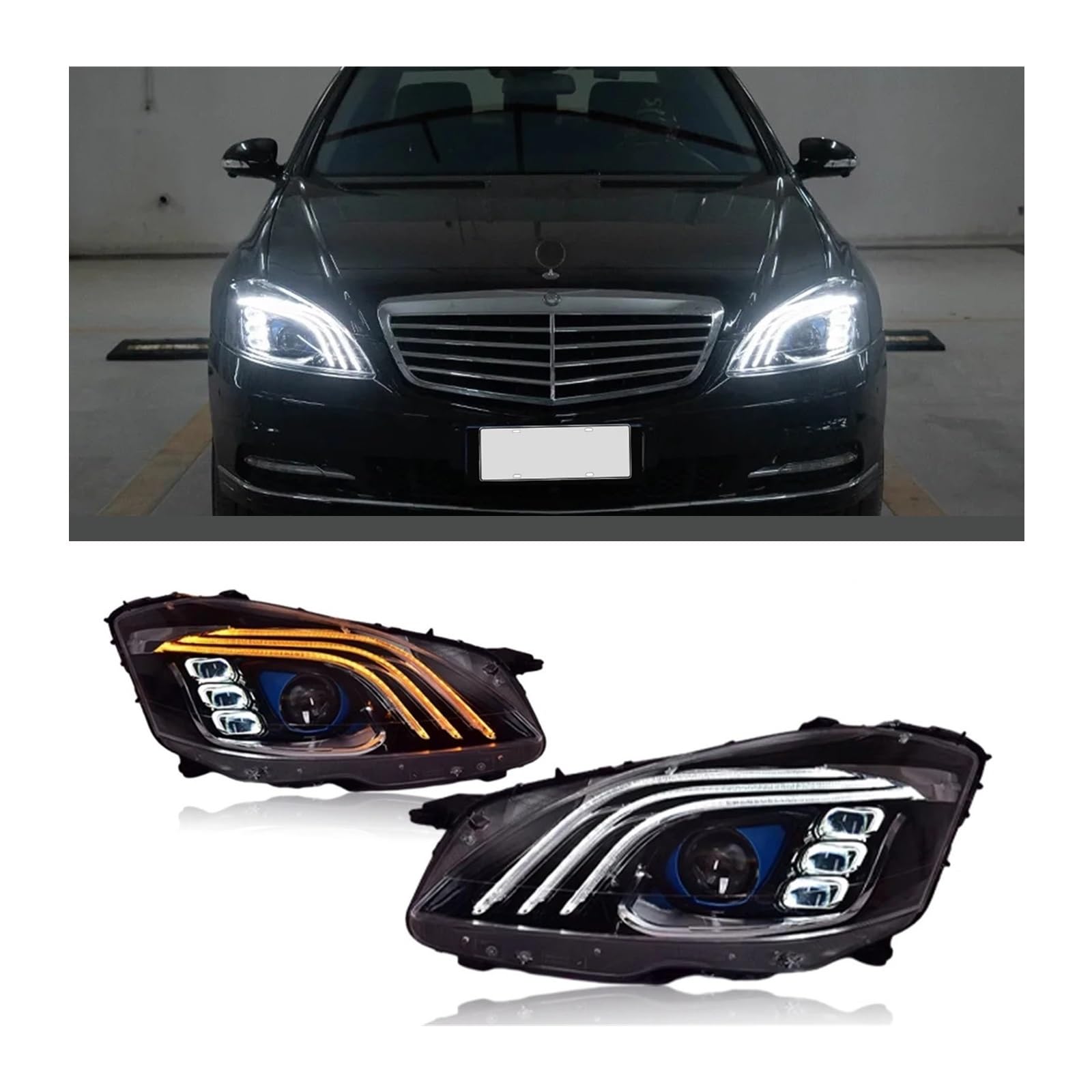 メルセデスベンツ　S500 W221 ヘッドライトHID 助手席側 メルセデスベンツ S500 W221 ヘッドライトHID 助手席側