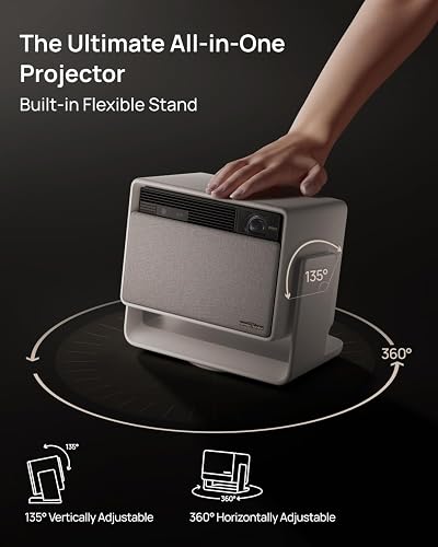 XGIMI Horizon S Max, vidéoprojecteur 4K, IMAX Enhanced, Dolby Vision, 3100 Lumens ISO, 110% BT.2020, Rotation à 135°, Adaptation Intelligente de l'écran, 2 x Haut-Parleur Harman Kardon 12W - 6