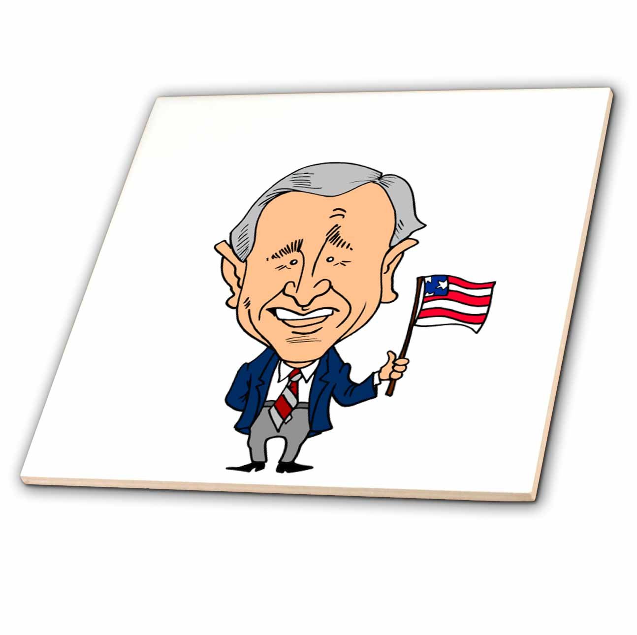 George Bush Jr Cartoon
