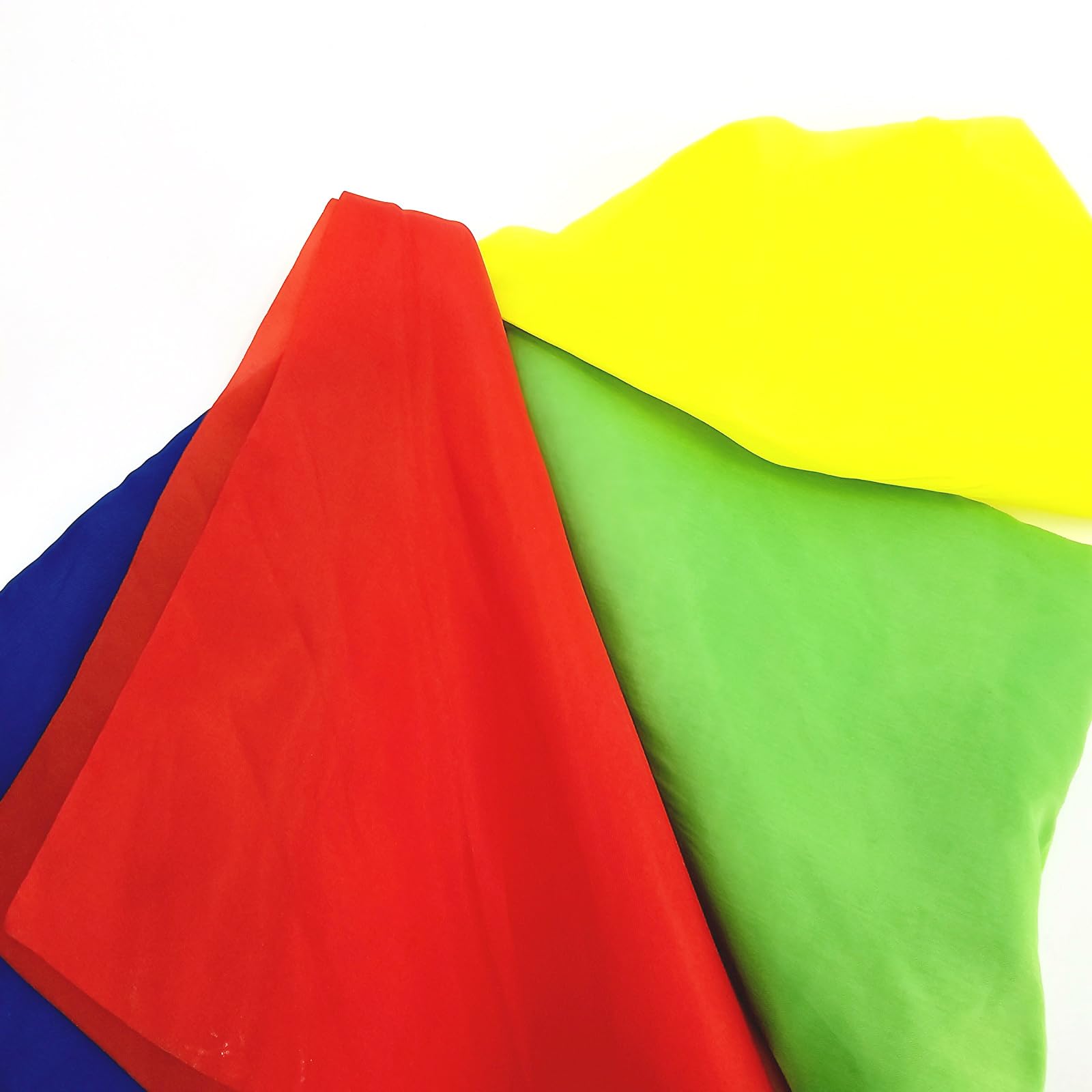 2 bufandas mágicas de seda que cambian de color, bufandas para calles de truco de magia, pañuelo para niños y adultos, regalo de fiesta de cumpleaños, 7.88 x 7.88 pulgadas 5