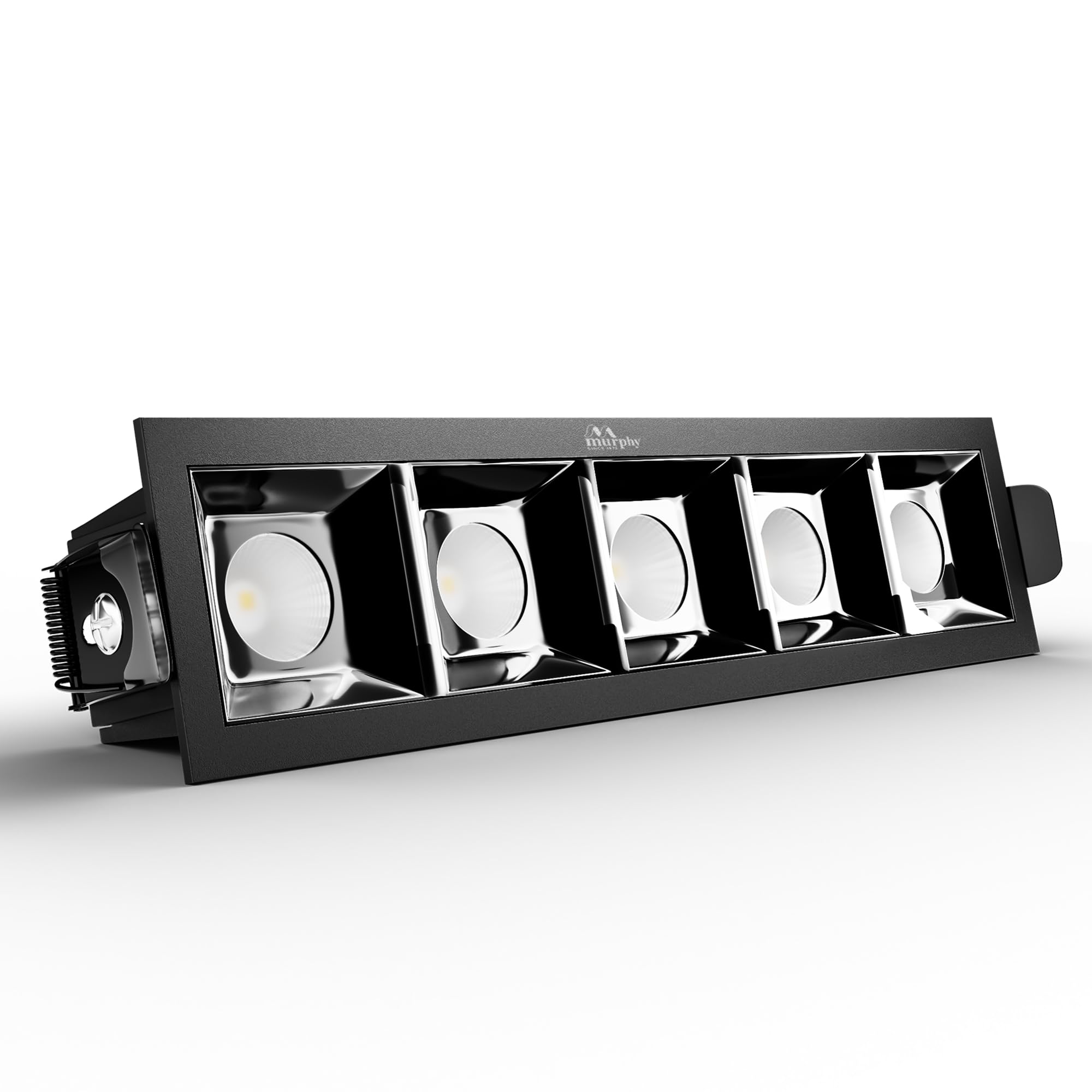 Murphy Aluminium 10W Black Finish Square Laser Led Ceiling Cob Spot, Focus, Down Ceiling Light, Ceiling Pop Light (Warm White, Pack Of 1, With 2 Years Warranty)