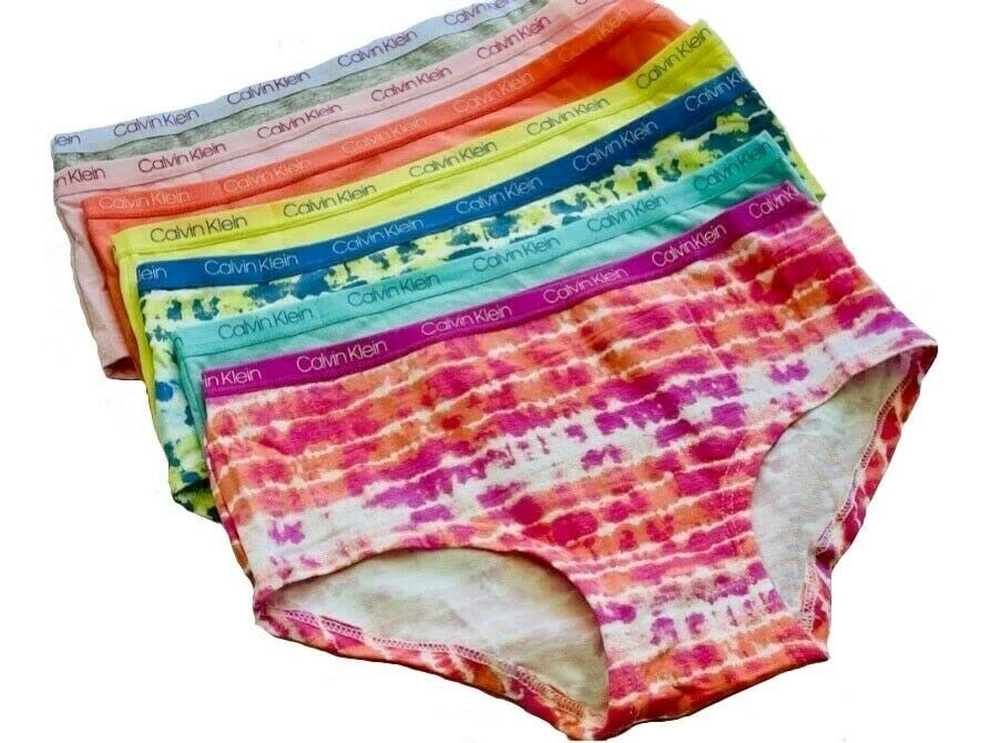 Calvin Klein Girls Youth Hipster Underwear 7 Pack Stretch Cotton
