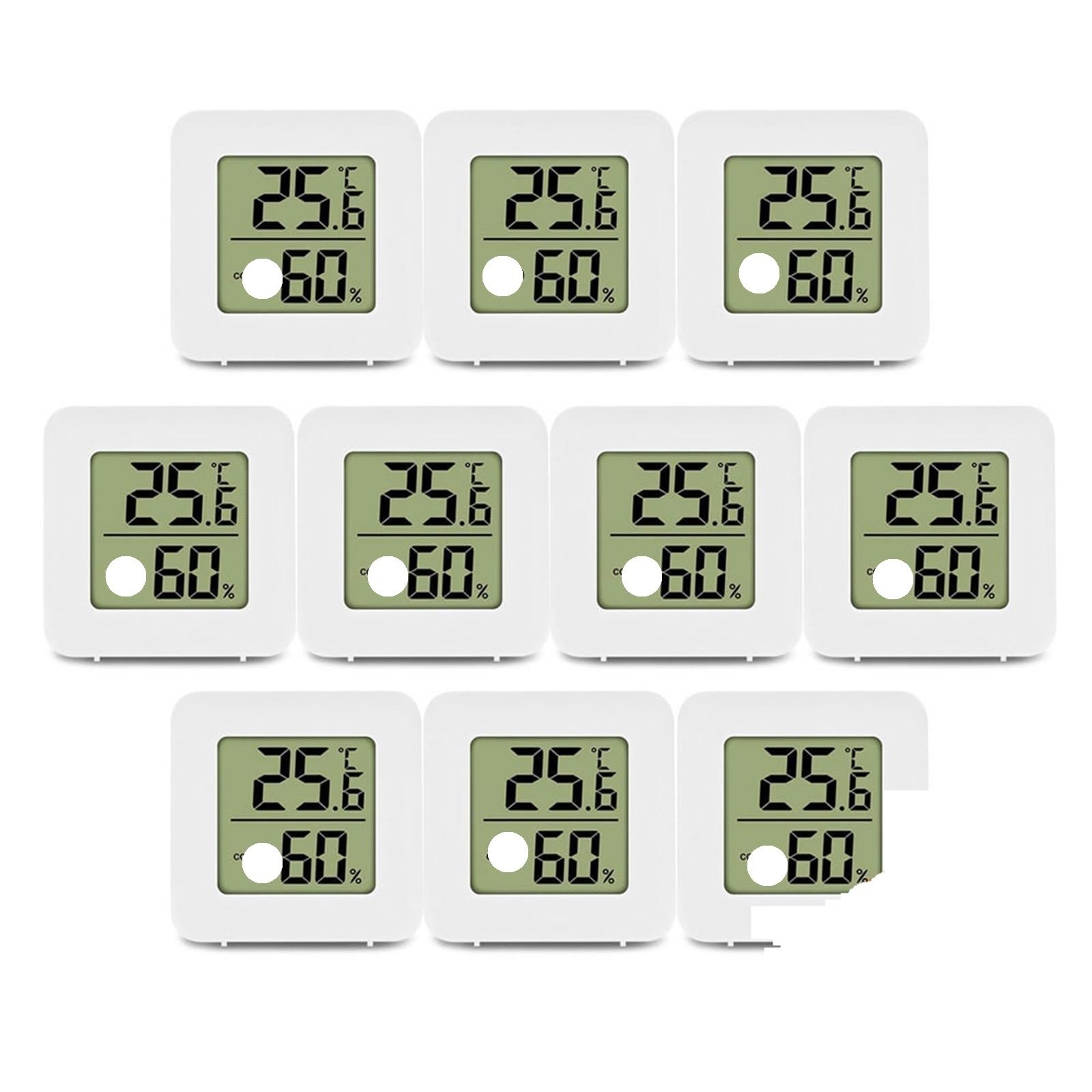 Higrómetro digital de interior, Termómetro digital interior higrómetro 1/2/3/4/5/10 piezas(10pcs)