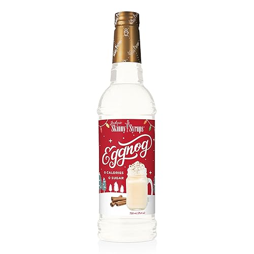 Jordan's Skinny Syrups - Jarabe de café sin azúcar, mezcla de bebida con sabor a ponche de huevo, sabor cero calorías para Chai Latte, batido de