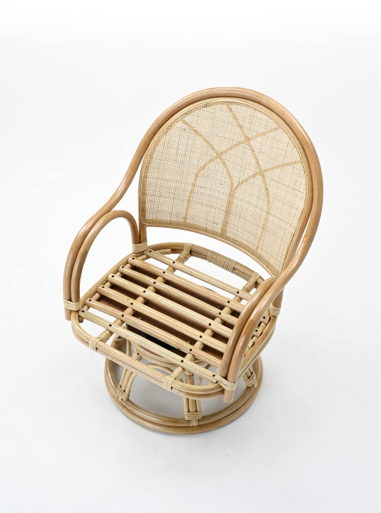 Amazon｜今枝商店 Romantic Rattan 籐回転座椅子 ミドルタイプ S365