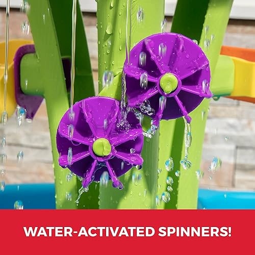 Miniatura 5 de Step2 Summer Showers Splash Tower - Mesa de agua para niños con juego de accesorios de juguete de agua de 8 piezas