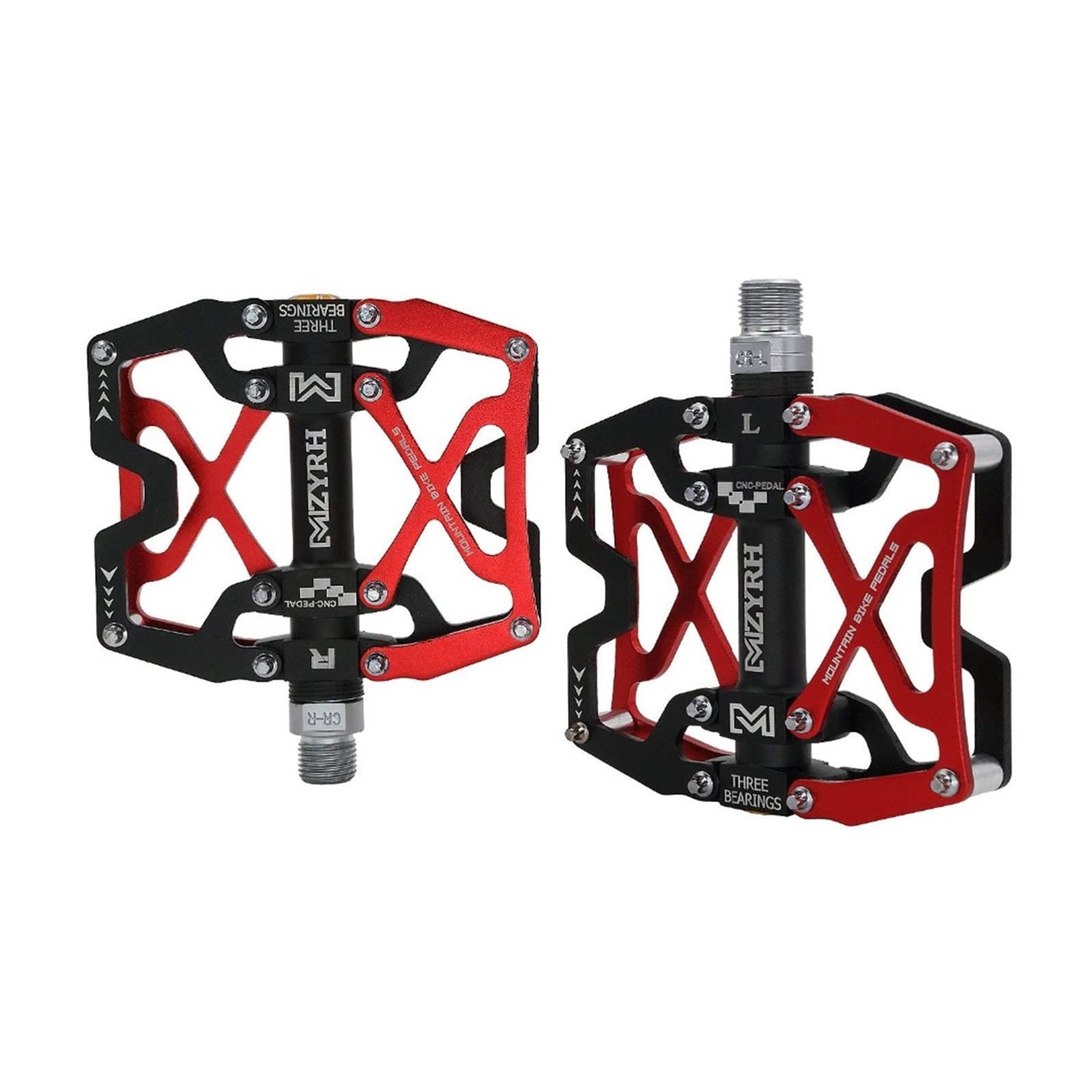 Fahrradpedale, Fahrradpedale, Mountainbike, MTB, breite Pedale, 9/16 Zoll, versiegelt, 3 Kugellager, CNC-gefräst, geschmiert, versiegelte Lager-Plattform-Pedale