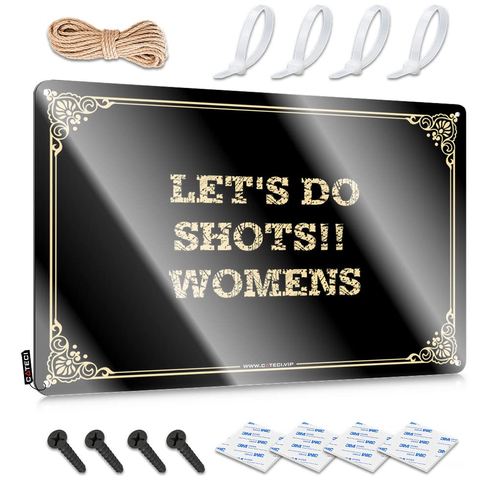 Let's Do Shots!! Womens Beer Backyard Hanging | Clean Cool Wall Decor Ideas Vintage Metal Wall Decor(30X40CM)