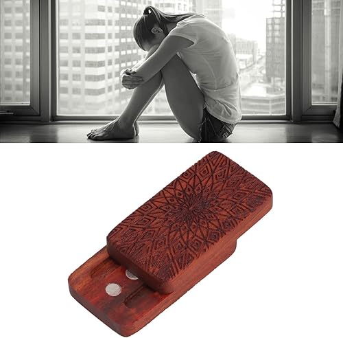 Miniatura 2 de VGEBY Juguetes silenciosos para la ansiedad, juguetes para aliviar el estrés, deslizador, sándalo rojo, para aliviar el estrés, grabado en la punta