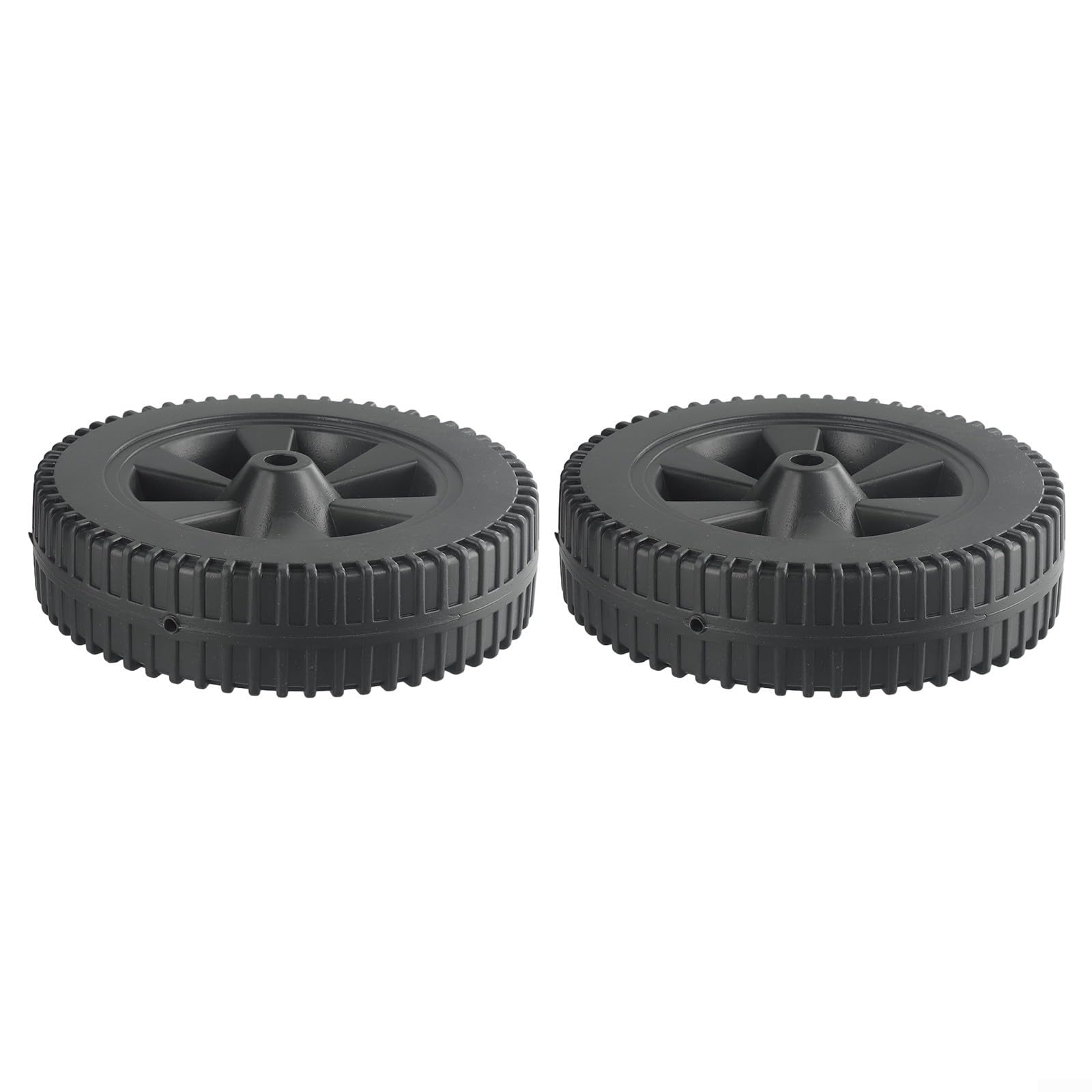 Grill Replacement Wheels 7 Inch Set of 2 BBQ Grill Wheels Plastic Heavy Duty Outdoor Cooking Accessories Fit for Gas Grills Replacement Parts Easy Installation Heat Resistant Wear Resistant(170MM)