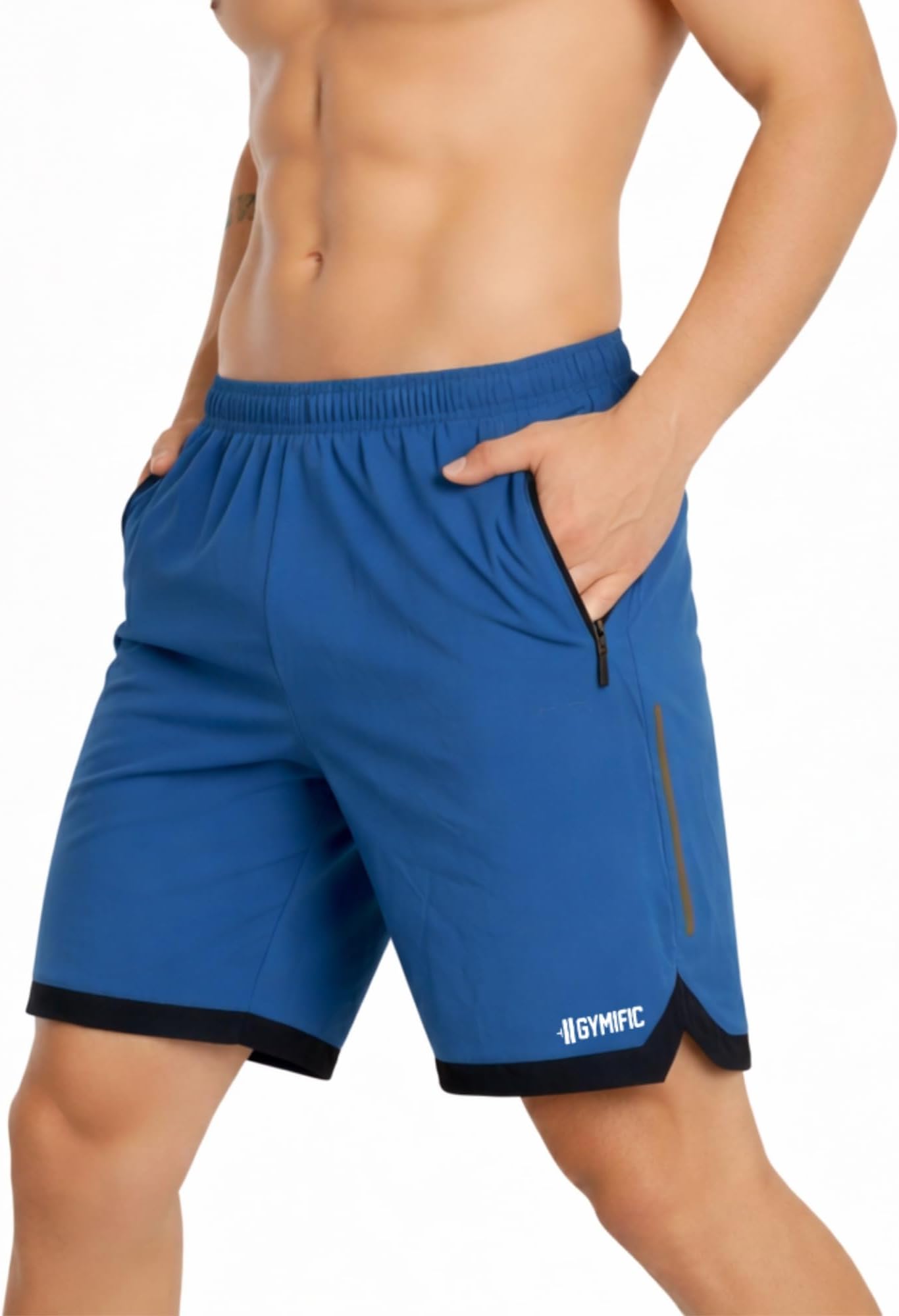 Mens Sports Training Running Dry Fit Solid Boxer Shorts | Premium Lightweight Stretchable Activewear Gym Shorts for Running, Workout, Training & Fitness