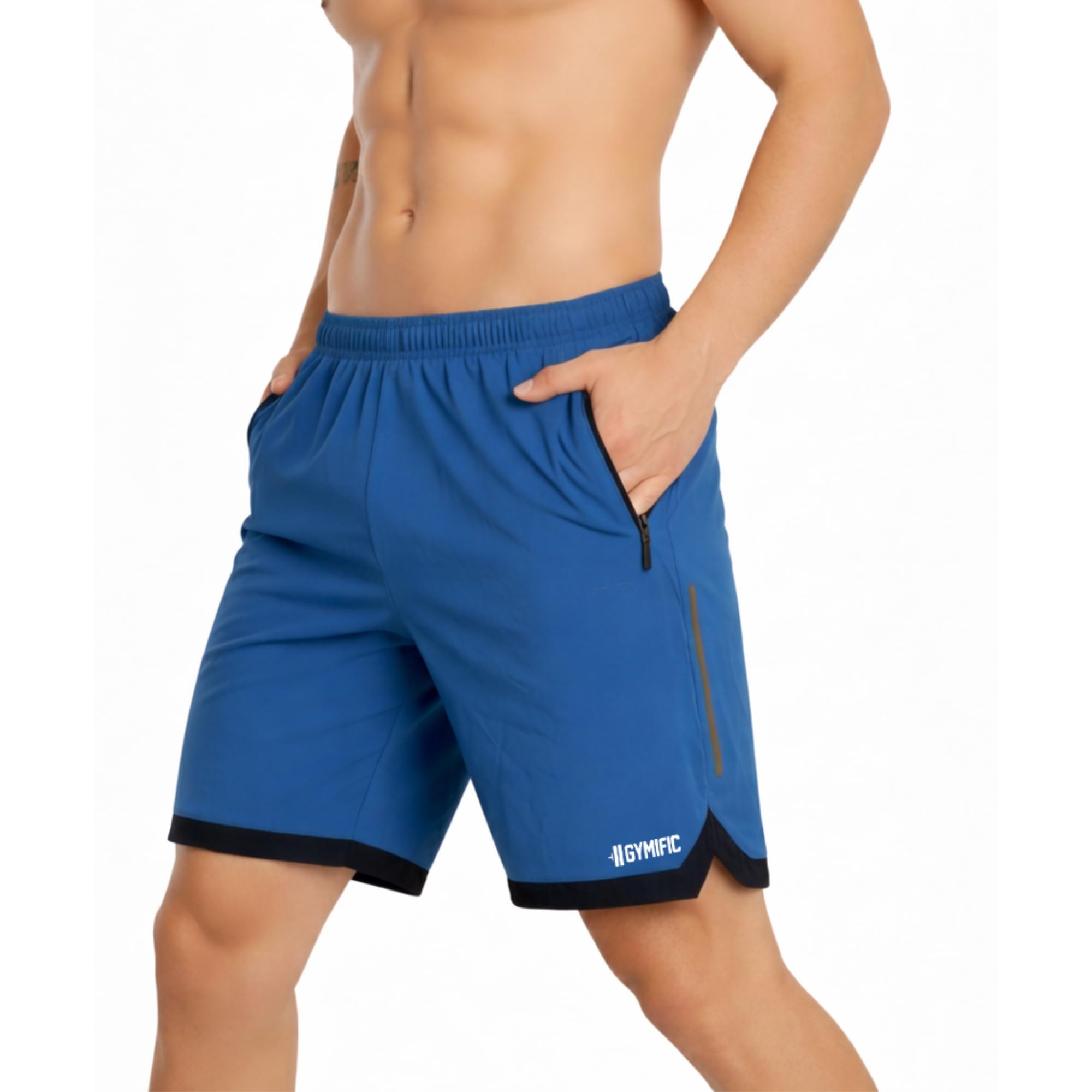 Mens Sports Training Running Dry Fit Solid Boxer Shorts | Premium Lightweight Stretchable Activewear Gym Shorts for Running, Workout, Training & Daily Fitness Sessions