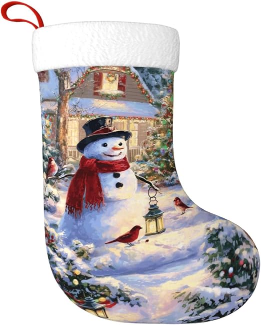 thmnj Snowman Christmas Stocking 17.7