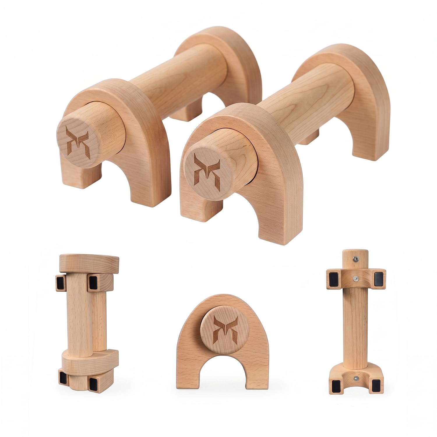 Kensui YinYang PRO Wooden Push Up Bars (Pair)