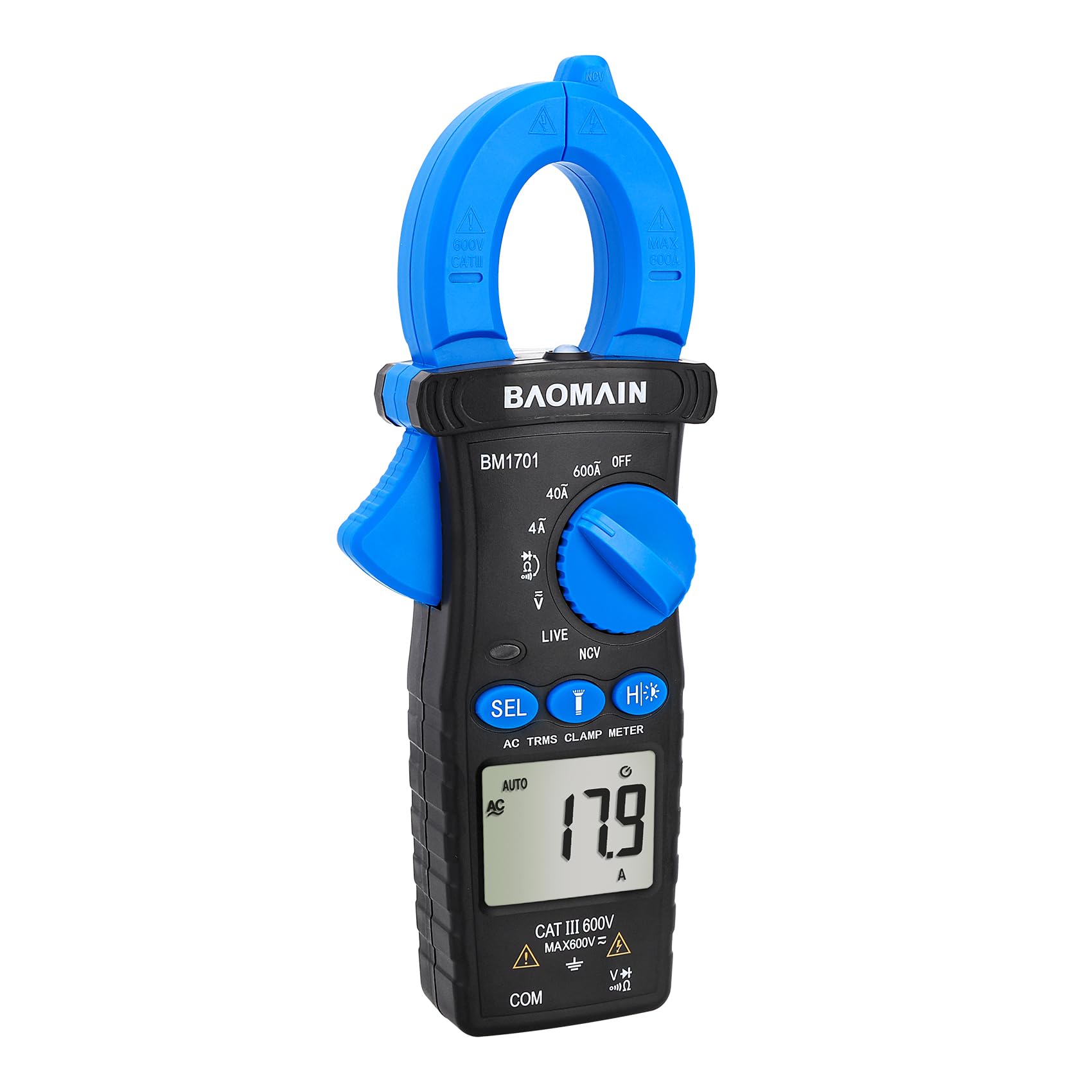 BAOMAIN Digital Clamp Meter 4000 Counts AC Current AC/DC Voltage BM1701 — Amazon image 9
