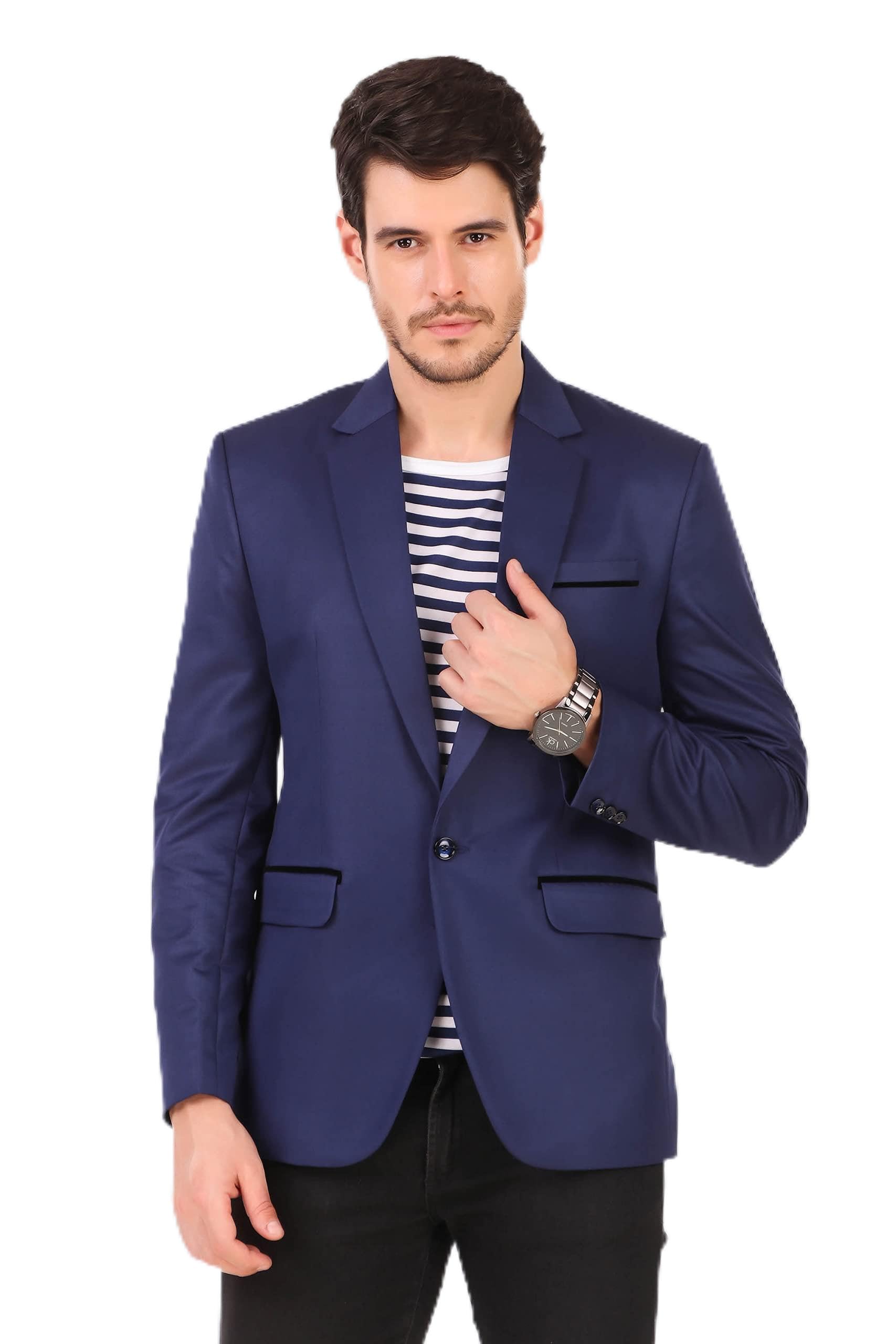 trulyfeb Stylish Royal Blue Blazer for Men-picture-41