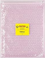 Vista 18 de Anti Static Bubble Bags, Resealable Static Shielding Bag, Reusable for Sensitive Electronic Components (XX-Large Qty 60) Pink