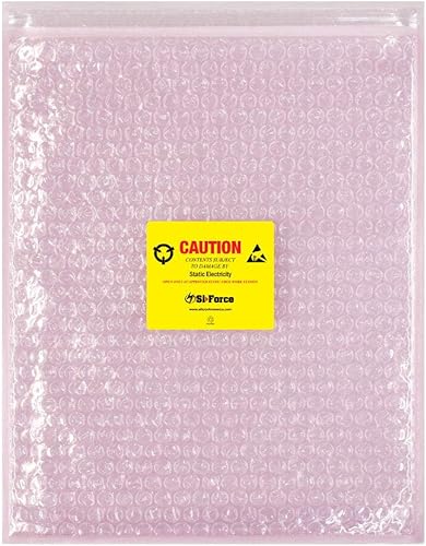 Miniatura 18 de Anti Static Bubble Bags, Resealable Static Shielding Bag, Reusable for Sensitive Electronic Components (XX-Large Qty 60) Pink