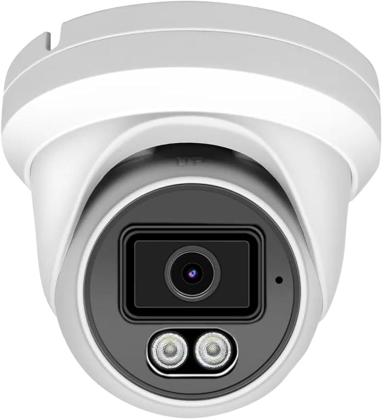 Marquis 4MP PoE IP Turret Dome Camera with Microphone/Audio, IP Security Camera Outdoor Rated, Waterproof IP66, 108° Wide Angle 2.8mm Lens (Regular IR)