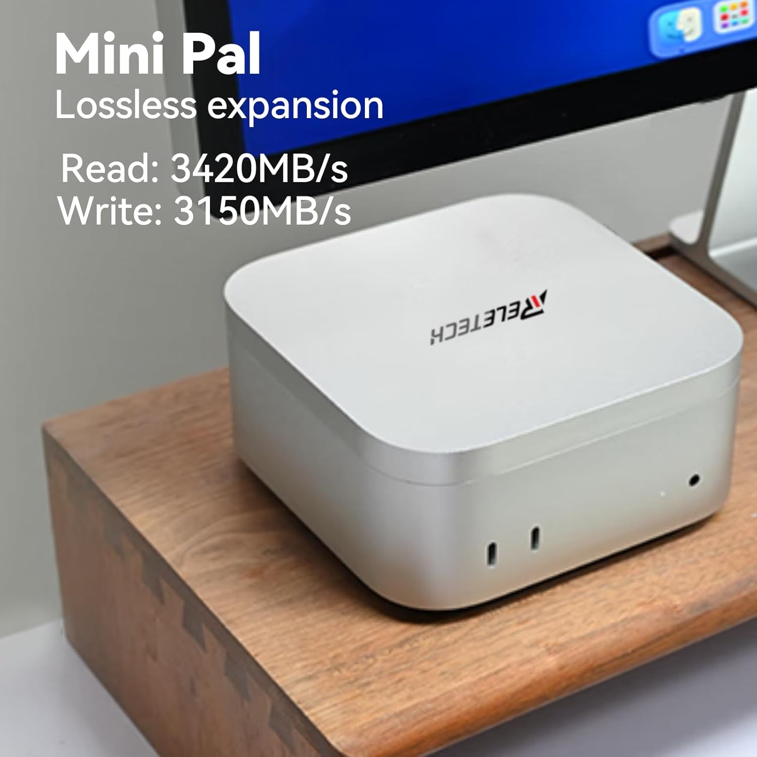 MacMini M2 M4 Desktop Portable SSD USB4 40Gbps PSSD External Expansion Storage 3400MB/s Read 3100MB/s Write Speed (1, TB)