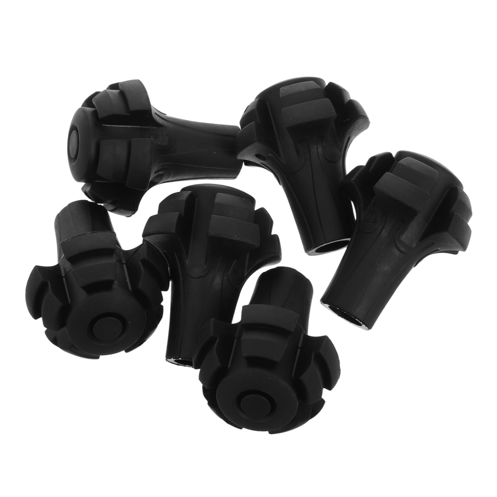 KOMBIUDA Skid Rubber Tips for Trekking Poles and Walking Canes Durable Replacement Foot Protectors for Hiking Supplies Non Slip Crutch Tips for Enhanced Stability and Safety