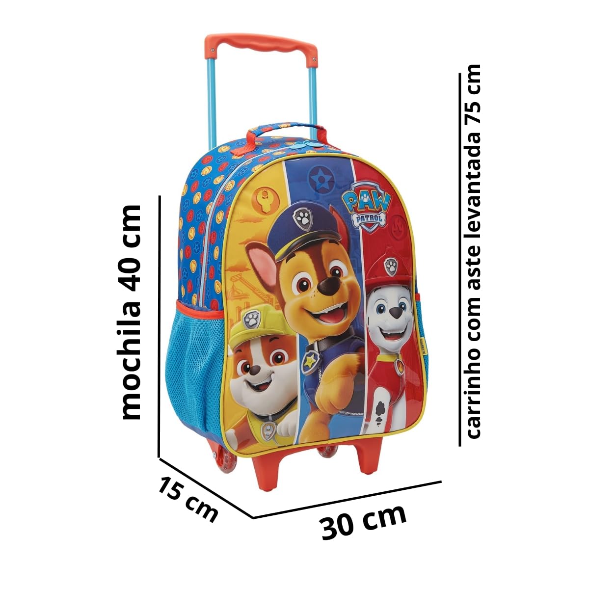 Kit Mochila Carrinho Lancheira Estojo Patrulha Canina 13440 em promoção! Veja a oferta e mais achadinhos de Mochilas escolares 3 Hoje é o melhor dia para comprar Kit Mochila Carrinho Lancheira Estojo Patrulha Canina 13440 com aquele preço maroto! Promoção! Aproveite a oferta! 3