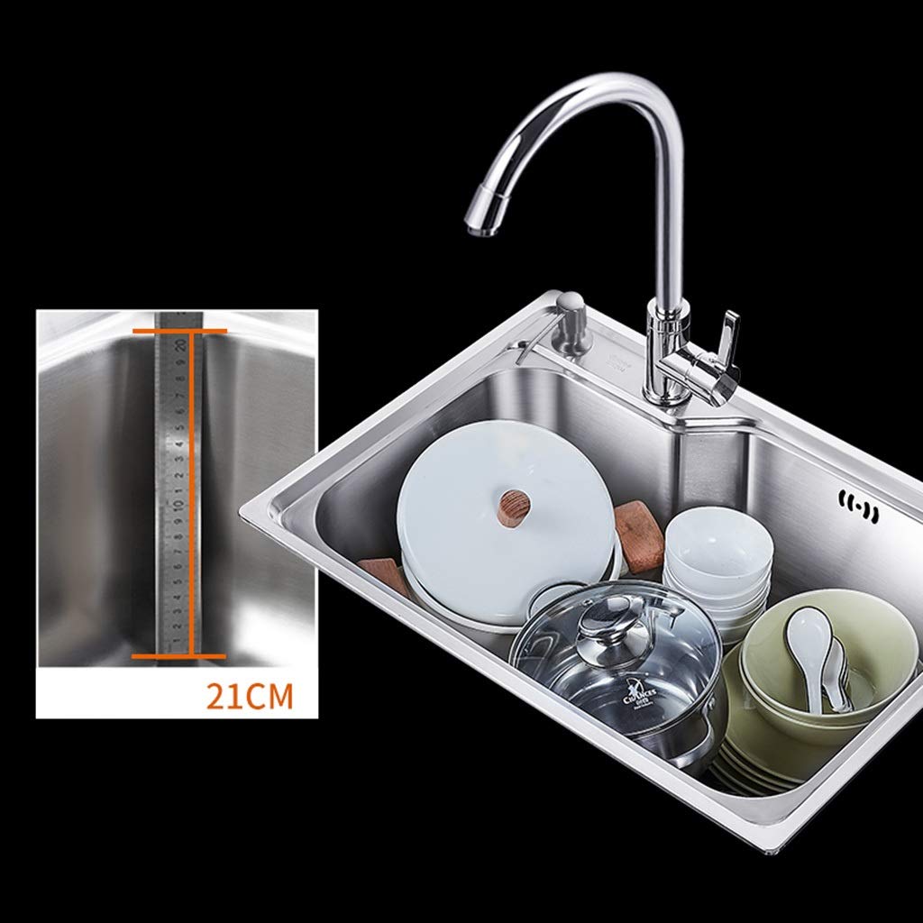 Accessori per Il Bagno, lavello per Cucina/Sala da Pranzo, Lavaggio di Frutta e Verdura, Lavaggio di Piatti in Piscina, arredo Bagno, Doppio lavello in Acciaio Inox