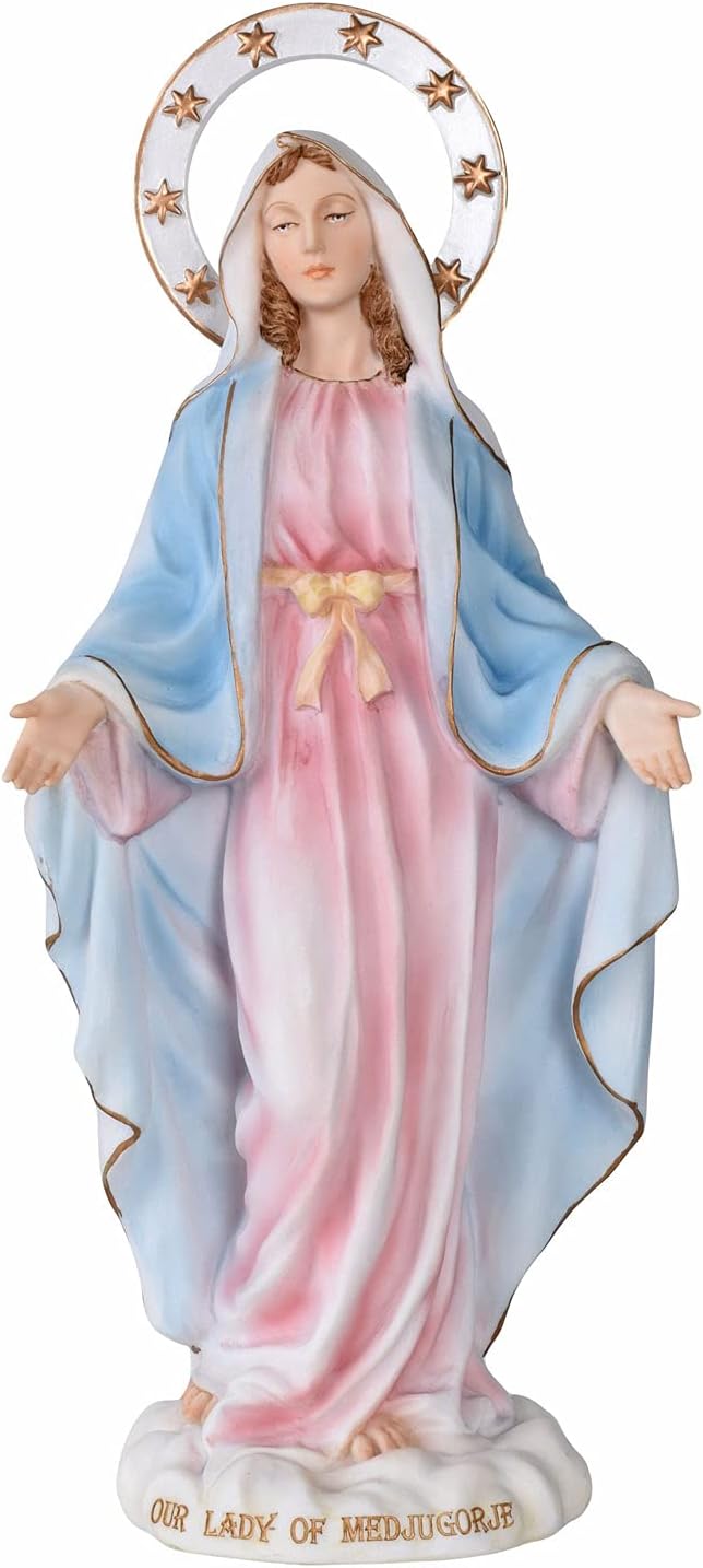 Madonna Figurine Shabby Chic Mary Mother of God Sculpture Sacral Palazzo Exclusive