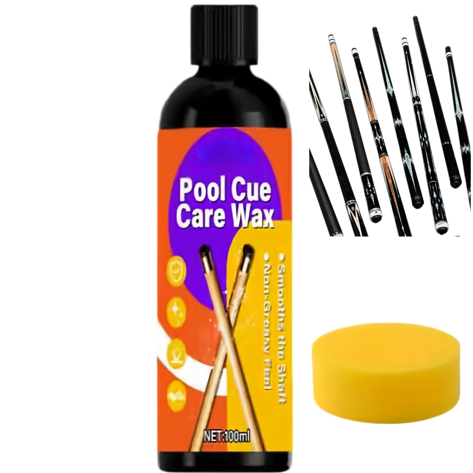 Pool Stick Cue Maintenance Waxes Care,Shaft Care Cream,Snooker Cue Oil