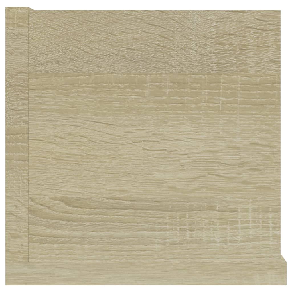 Estantería de pared para CD, roble Sonoma, 100 x 18 x 18 cm, 4 compartimentos, montaje en pared, para CD, DVD y discos de vinilo